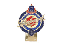 BRASS GOLDEN DECAL BADGE EMBLEM FITS VINTAGE PACKARD 100TH ANNIVERSARY CAR GRILL
