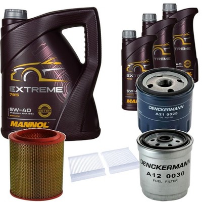 DENCKERMANN Inspektionspaket MANNOL Extreme 5W-40 8L für Alfa Romeo 156