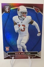 2024 Panini Totally Certified Max Melton #160 (RC) Platinum Mirror Blue /149