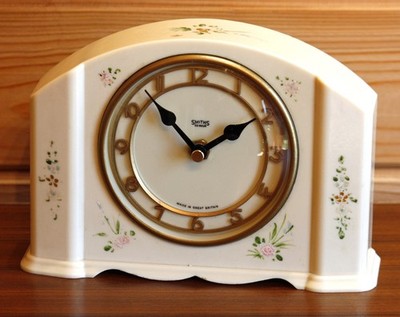 VINTAGE 20cm Smiths Bakelit Kaminuhr - Retro Mid Century Tischuhr Geschenk