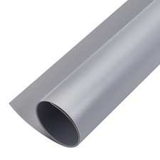 Gray Photography Backdrop Display Board Matte PVC Vinyl 15.7x39.3 In 0.5mm