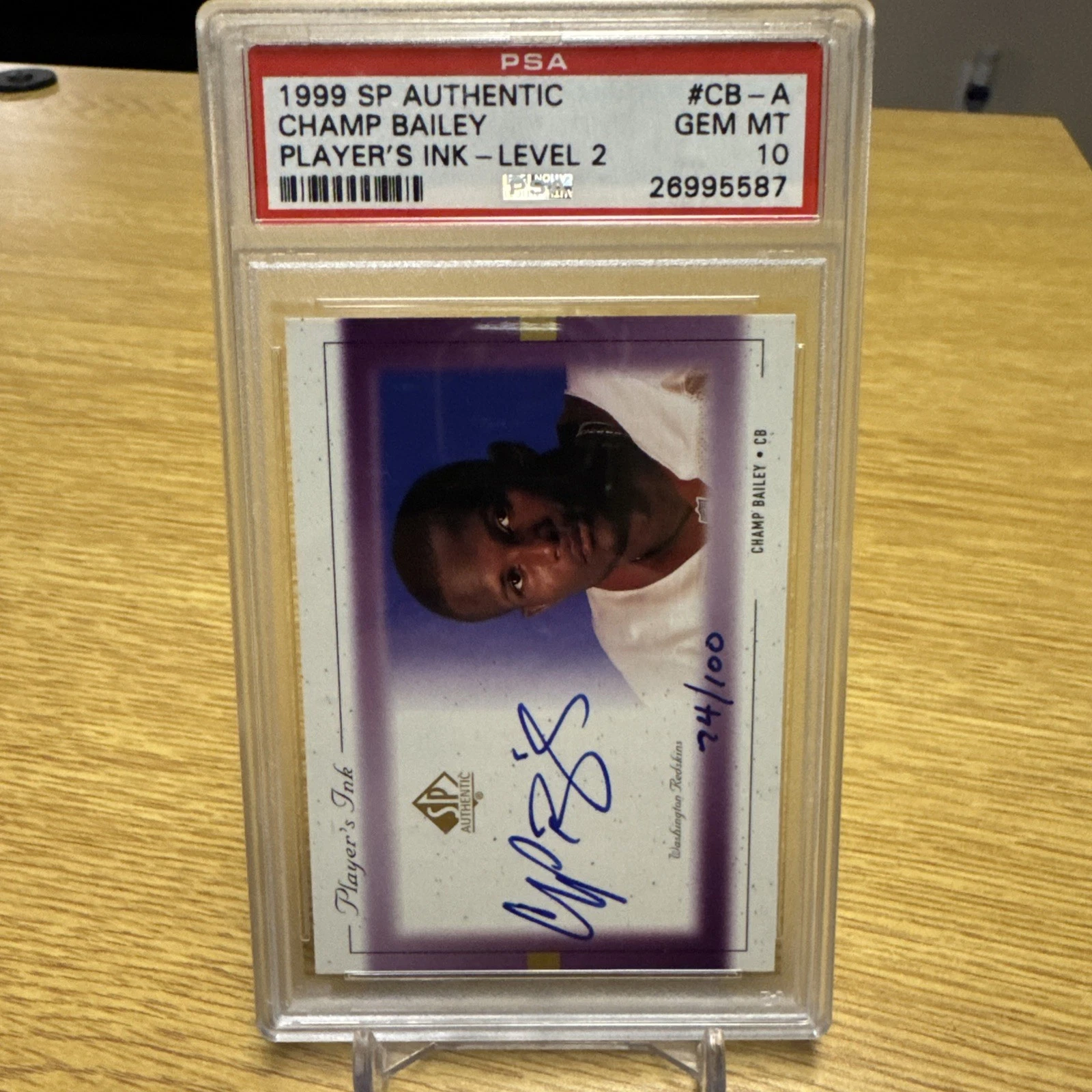 Champ Bailey SP Authentic Player's Ink #CBA Level 2