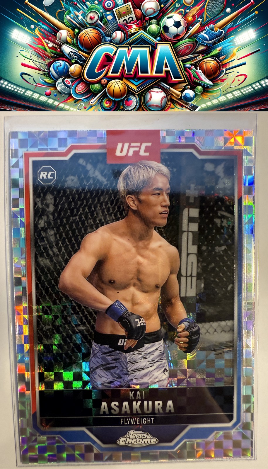2025 Topps Chrome UFC #161 Kai Asakura X-Fractor