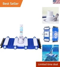 Adjustable Hydrotools Swivel Pool Vacuum Head with Wheels - 15” for All Hoses