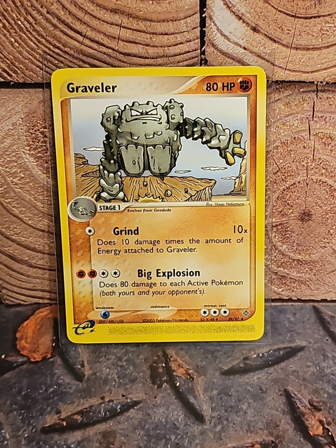 Graveler 29/97 Dragon Regular Pokémon card