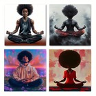 4pcsVibrant Colors & Intricate Wall Art Canvas Unframed/Framed