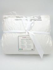 Wayfair Basics 8pc Full Super Soft Microfiber Bed in a Bag Set - Brand New-White