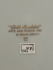 Vtg Set of 12 Fitz & Floyd GOLD RONDELET Large 12" Service Charger Dinner Plates — photo 3