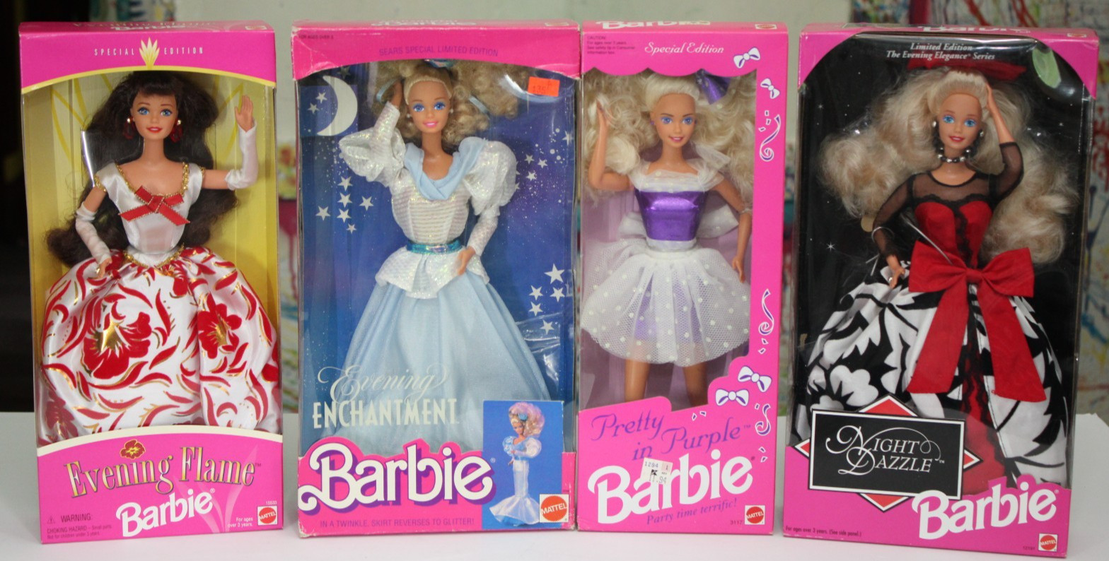 Lot of 4 Mattel Barbie Dolls Limited & Special Edition Mixed Years *NEW Sealed