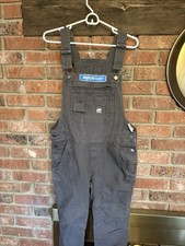 Berne Women  s Flex Duck Unlined Bib Overalls Grey Size S
