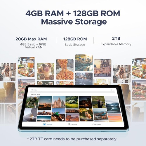 DOOGEE Tab A9 Pro Android 15 Tablet 10 Inch(2025), Unisoc T310 Android Tablets - Picture 5 of 5