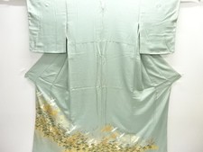 7725561: JAPANESE KIMONO / IRO-TOMESODE / EMBROIDERY / CRANES