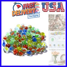 Glass Marbles Cats Eye Color Assorted Sizes Mixed Marbles Bulk Vase Fillers, ...