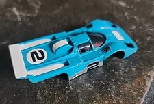 MODEL MOTORING AURORA AFX SLOT CAR HO SCALE #2 FERRARI 512M BLUE/WHT "BODY ONLY"