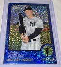 2022 Topps Heritage - Aaron Judge #44 Chrome Blue Sparkle