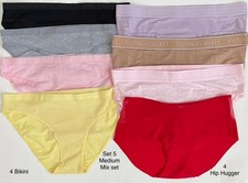 NWT Victoria's Secret Bikini  Hiphugger Panties Underwear 8 Pack MED Multicolor