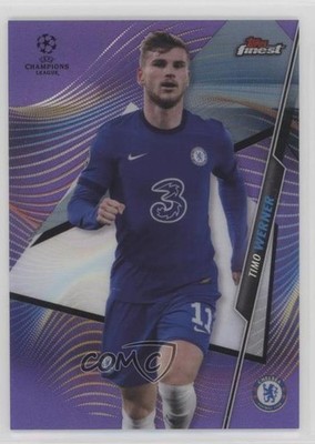 2020 Topps Finest UEFA Champions League Purple Refractor 12/250 Timo Werner g5j