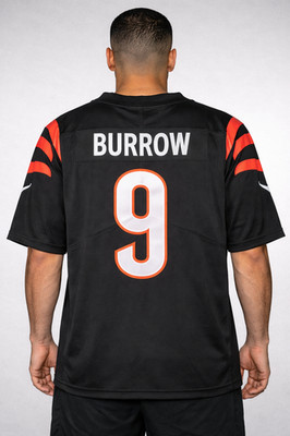 Nike NFL Large Cincinnati Bengals #9 Joe Burrows Jersey Limited Sewn On New