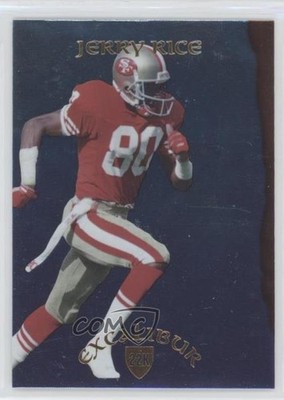 1997 Collector's Edge Excalibur 22K Knights 1786/2000 Jerry Rice #08 HOF 0nr3