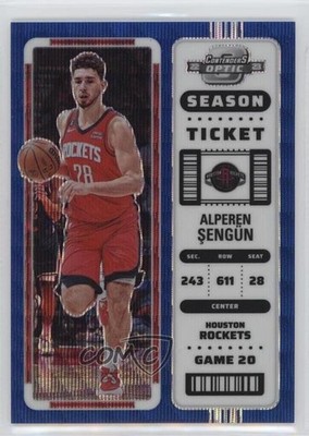 2022 Contenders Optic Season Ticket Blue Wave Prizm /45 Alperen Sengun #75 04cw