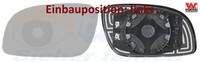 VAN Wezel 5856837 Spiegelglas FüR AußEnspiegel Links FüR VW