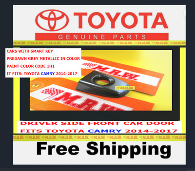 14-17 TOYOTA CAMRY for DOOR HANDLE SMART KEY LOCK COVER CAP HOLE GREY MICA 1H1