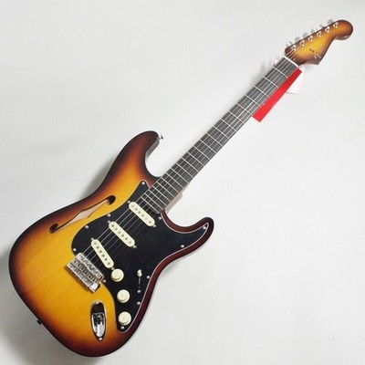 E-Gitarre Fender Stratocaster Thinline Fichtendecke Sunburst S/N US23068351