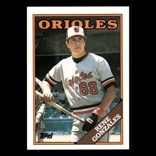 Rene Gonzales Rookie #98 1988 Topps Baltimore Orioles Baseball Card MLB. rookie card picture