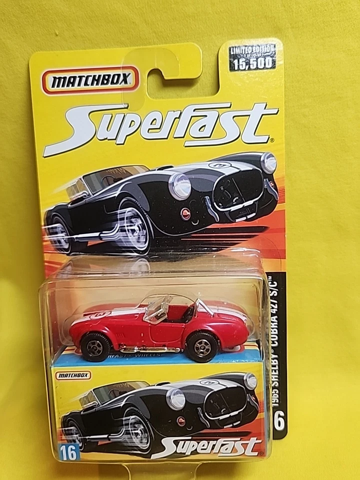 MATCHBOX SUPERFAST # 16 - 35 YEARS Red  1965 SHELBY COBRA 427 S/C NIP 🔥H - Image 2 of 4