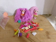 2  Lalaloopsy Mini Loopy Yarn Hair Dolls & Accessories