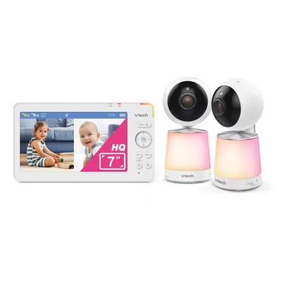 V-Tech 7'' HD Smart WiFi Pan Tilt Video Baby Monitor with 2