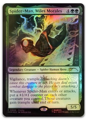 Spider-Man, Miles Morales #8 (Foil) NM Unique and Miscellaneous Promos Magic MTG