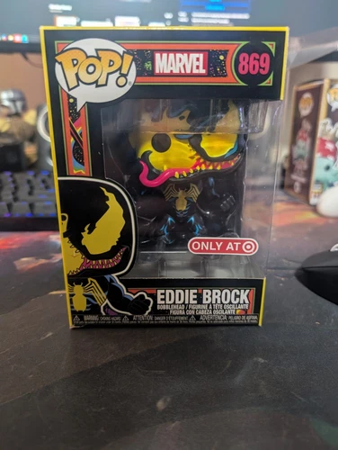 Funko Pop Marvel: EDDIE BROCK (VENOM) #869 Blacklight Target Exclusive 
