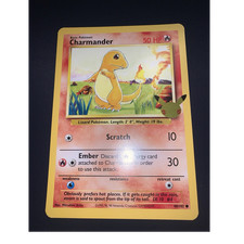 Pokemon Jumbo Base Set 25th Anniversary 3-Card Lot Charmander/Squirtle/Bulbasaur
