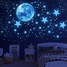 1078Pcs Glow in the Dark Stars for Ceiling Glowing Space and Moon Decals Univers