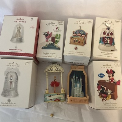 Hallmark Keepsake Group Lot 8 Ornaments Nutcracker Ballerina Mickey Sugarplums