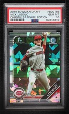2019 Bowman Chrome Draft Sapphire Edition Nick Lodolo PSA 10 GEM MT 0c3e