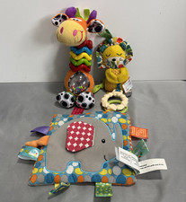 Baby Toy Bundle – Taggies Crinkle Elephant , Playgro Giraffe & Infantino Lion
