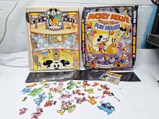Vintage Colorforms Mickey Mouse Magic Glow Fun House Set Disney 1978