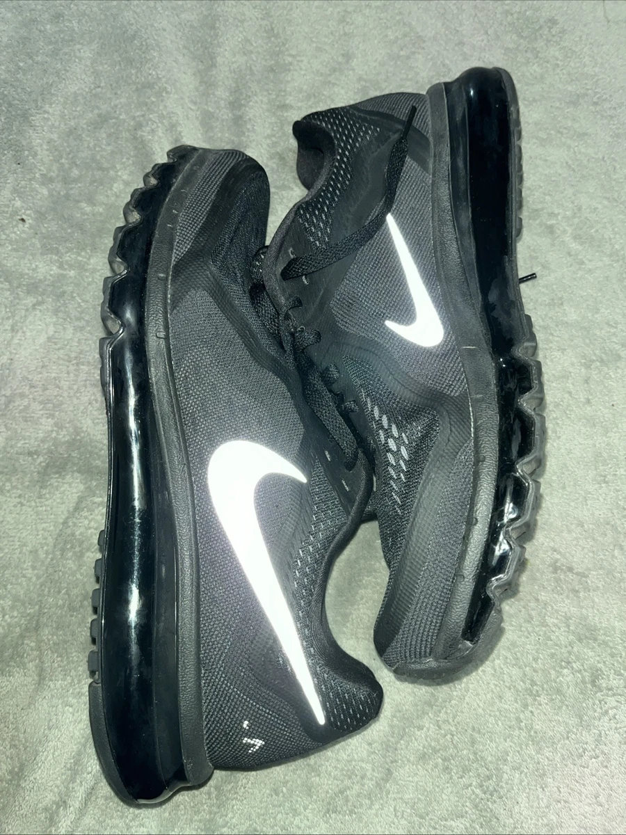Nike Air Max 2014 Black/Reflect Silver-Anthracite-Dark Grey Size Mens 10 Nike Air Max 2014 Black Reflective Silver Anthracite Running  main image 4
