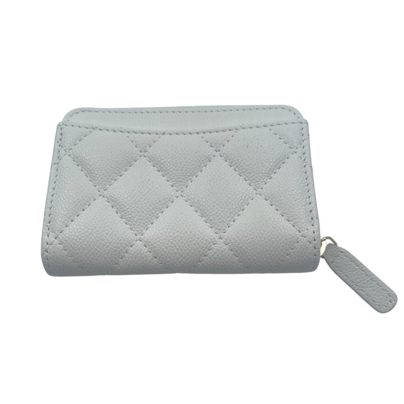 CHANEL ホワイト コインケース CHANEL （未使用 展示品）シャネル ココマーク マトラッセ