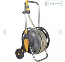 Hozelock 60m Hose Cart with 50m Ultramax Hose, Nozzle, Fittings, Ready Assembled