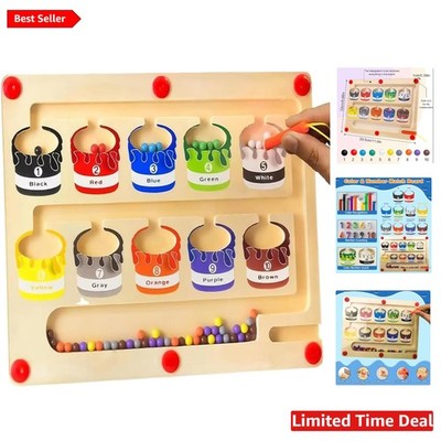 Wooden Dementia Care Activity Sorting Board for Cognitive Stimulation and Fun