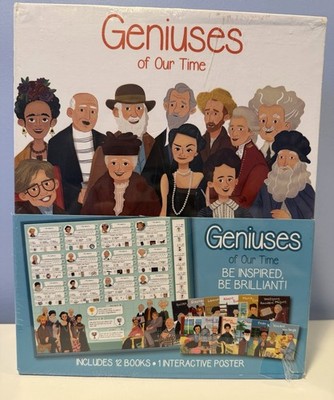 Geniuses of Our Time 12 Book Box Set Einstein Da Vinci Curie Kahlo NEW