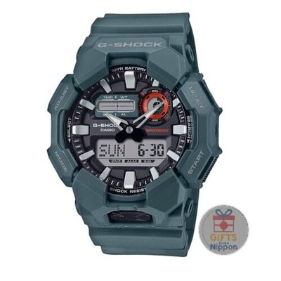 G-Shock GA-010 Green Analog-Digital Watch 10-Year Battery Carbon Core Guard
