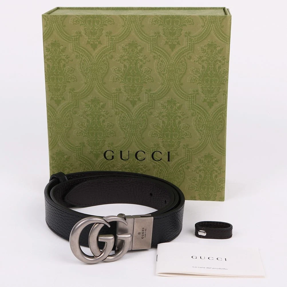 Ceinture réversible en cuir pour homme Gucci 643847