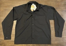 Nike Sportswear Tech Pack Men's Button Up Long Sleeve Top Shirt DX0205-010 Small