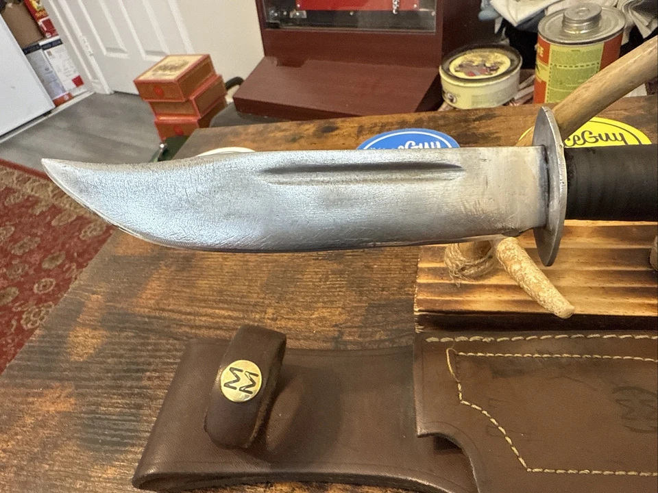 Pal? ¿Cattaraugus? Cuchillo de hoja fija de caza de lucha. Funda Muela. Marca No Tang Foto 2 de 4