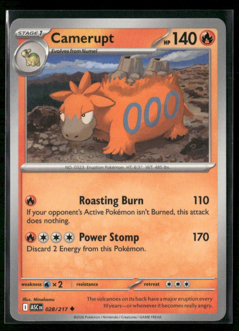 Camerupt ME: Ascended Heroes 028/217 Regular NM