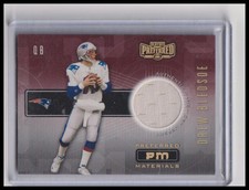 2001 Playoff Preferred Drew Bledsoe /500 #41 Materials Patch NE Patriots